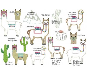 Stickserie - Lamas & Alpacas